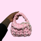 The Bubble Bag - Pretty Pink Velvet (Handmade)