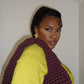 Hand Woven Crochet Bag - Deep Cherry