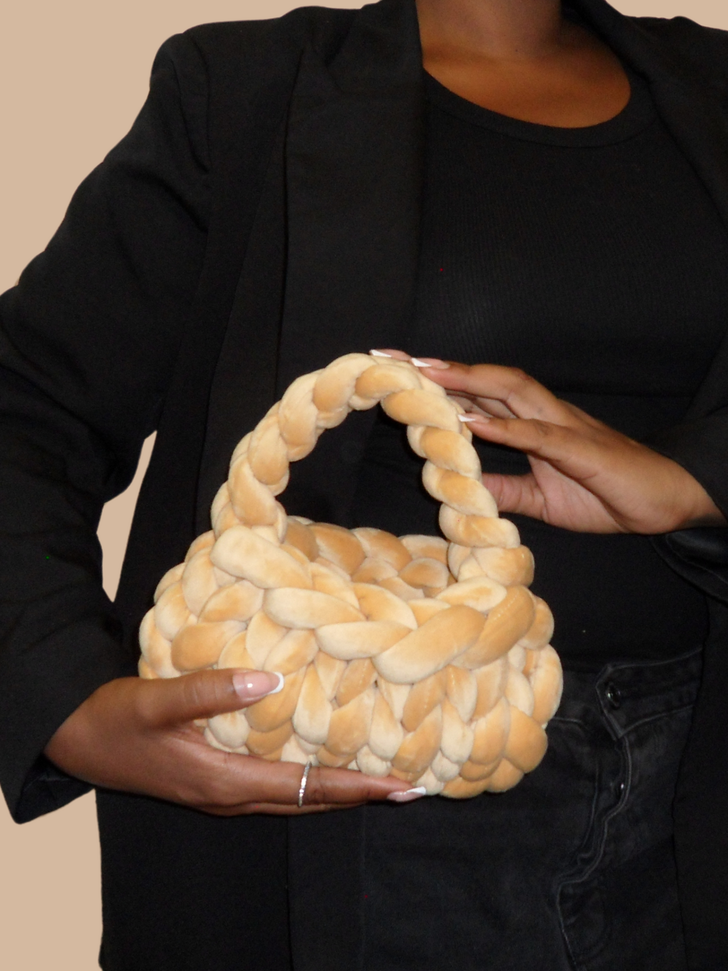 The Bubble Bag - Toasted Velvet (Handmade)
