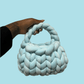 The Bubble Bag - Baby Blue Velvet (Handmade)
