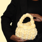 The Bubble Bag - Mellow Yellow Velvet (Handmade)