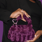 The Bubble Bag - Grape Velvet (Handmade)