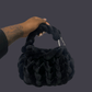 The Bubble Bag - Black Velvet (Handmade)