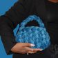 The Bubble Bag - Deep Blue Velvet (Handmade)