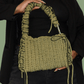 1/1 - Hand Woven Crochet Bag - Khaki Green
