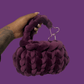 The Bubble Bag - Grape Velvet (Handmade)