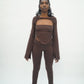 *sample item* VENUS Multi-Way Bandeau top + Twist Sleeve (2 in 1) - 'COFFEE'